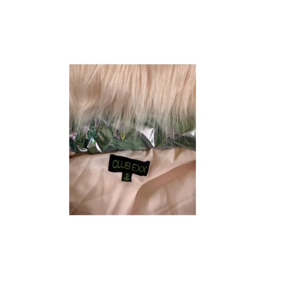 CLUB EXX Aurora Beam Holographic Ski Snowsuit / Rave Outfit - Covertible Zip-Off - Picture 10 of 10